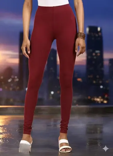 Women’s Flex 4-Way Stretch High Waist Seamless Gym Leggings for Yoga, Workout, Running, Squat Proof Soft Breathable Activewear Tights for Daily Wear India Maroon XXL thumbnail 0