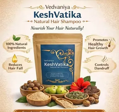 Pure Herbal Hair Wash Powder Amla Reetha Shikakai Hibiscus Bhringraj Ayurvedic Natural Hair Care Powder Chemical Free Hair Cleanser for Hair Fall Control Dandruff Free Strong Healthy Hair India thumbnail 2