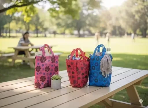 FYDPREMIUM Celebration Gift Carry Bag Eco-Friendly Durable Reusable Shopping Bag for Groceries Daily Use Heavy Duty Foldable Multi-Purpose Tote Packaging Bag image 3