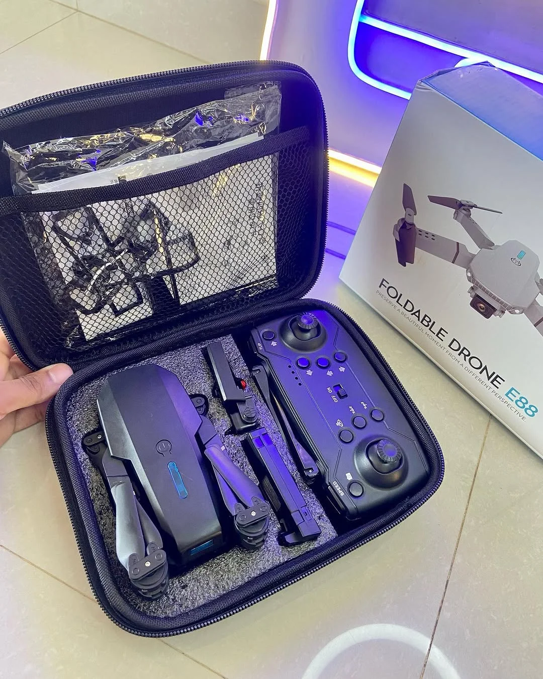 Dual Camera Drone HD 4K WiFi FPV Quadcopter with Dual Lens Front & Bottom Camera, Altitude Hold, One Key Takeoff, Foldable Design, Remote Control Aerial Photography Drone for Beginners & Kids image 4