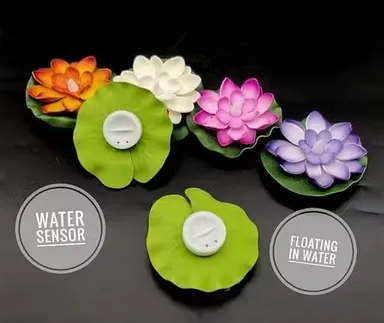 KYC LED Lotus Floating Diya Pack of 6 Waterproof Battery Operated Multicolor Realistic Lotus Flower Floating Candle for Diwali Decoration Home Mandir Puja Wedding Party Indoor Outdoor Festival Lighting Spiritual Ambience Decorative LED Diyas thumbnail 1