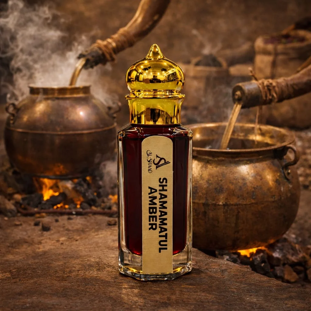 Shamamatul Amber Premium Attar Natural Oil Based Perfume Long Lasting Traditional Unisex Fragrance Oriental Amber Scent Non Alcoholic Concentrated Attar for Daily Wear Spiritual Use India image 2