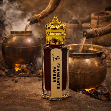 Shamamatul Amber Premium Attar Natural Oil Based Perfume Long Lasting Traditional Unisex Fragrance Oriental Amber Scent Non Alcoholic Concentrated Attar for Daily Wear Spiritual Use India thumbnail 1