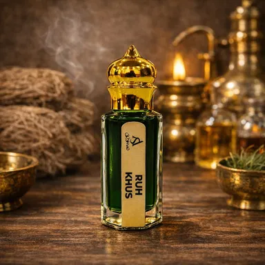 Ruh Khus Natural Vetiver Water Pure Steam Distilled Khus Essence Cooling Ayurvedic Face Toner Hydrating Skin Mist Refreshing Summer Drink Flavor Herbal Wellness Water India 200ml thumbnail 1