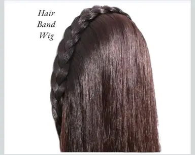 Long Wavy Dark Brown Clip In Hair Extension Half Up Braided Crown Synthetic Hairpiece 24 Inch Natural Look Ponytail Extension for Women Daily Wear Party Styling  thumbnail 3