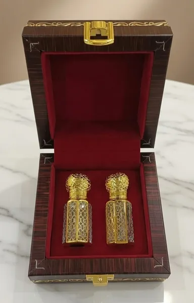 White Oudh Attar Set Premium Non Alcoholic Long Lasting Perfume Oil Gift Pack for Men Women 6ml 12ml Natural Fragrance Ittar India Daily Wear Luxury Aroma thumbnail 1