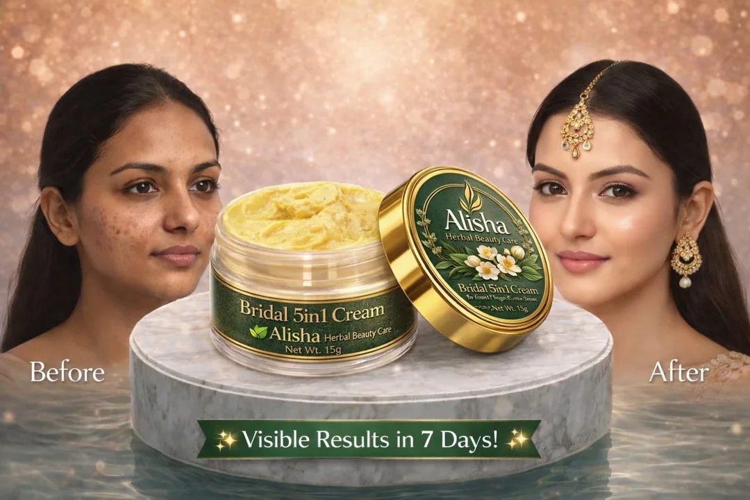 Herbal Beauty Care Bridal 5 in 1 Cream 7 Days Glow Transformation Instant Brightening Fairness Cream for Bridal Glow Skin Whitening Radiance Enhancement Moisturising Makeup Base Cream for Face India image 2