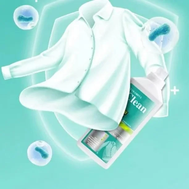 Colorful Clean Oxygen Bleach Liquid 425ml | Color Safe Laundry Brightener, Stain Remover for Clothes, Fabric Whitening Solution, Gentle Non-Chlorine Oxygen Cleaner for Daily Washing Use image 3