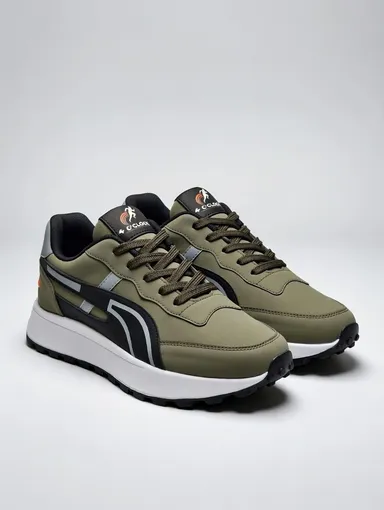 4 O'Clock Men's Olive Green Tactical Sneakers Outdoor Walking Shoes Lightweight Cushioned Military Style Sports Shoes with Anti-Slip Lugged Rubber Sole All Terrain Hiking Training Footwear India Olive 7 thumbnail 0