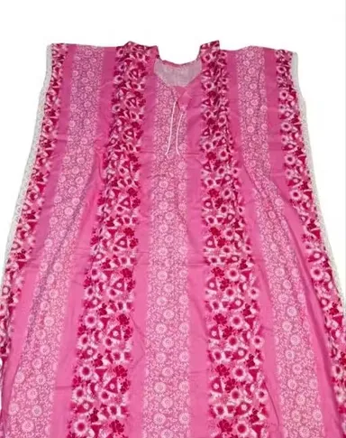 Women’s Cotton Kaftan Nighty Soft Breathable Loose Fit Night Wear Maxi Night Dress for Summer Comfort Sleepwear Lounge Wear Stylish Home Wear India KAFTAN NIGHTY XXL thumbnail 2