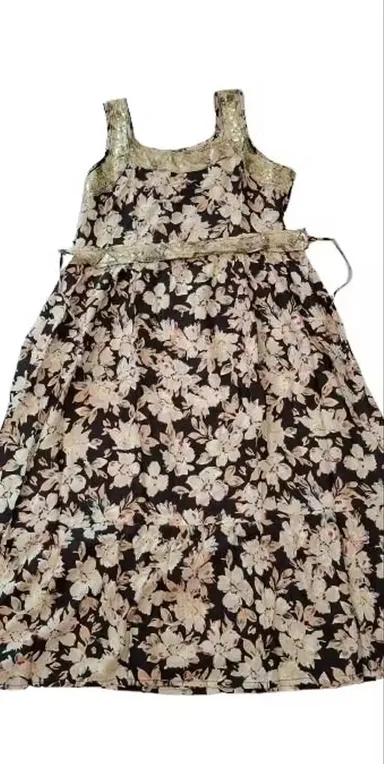 Women’s Rayon Kurti Sleeveless Inner Wear Layering Kurti Soft Breathable Casual Ethnic Wear Straight Fit Summer Daily Wear Lightweight Stylish Rayon Kurti India RAYON KURTI  L thumbnail 1