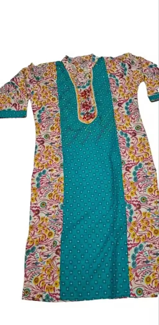 Women Cotton Kurti Soft Breathable Ethnic Wear Straight Fit Casual Office Wear Daily Use Summer Kurta Comfortable Lightweight Cotton Kurti India COTTON KURTI L image 2
