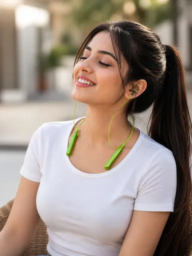 Premium Wireless Neckband Earphones JK-002 with Magnetic Buds & 30H Battery thumbnail 2