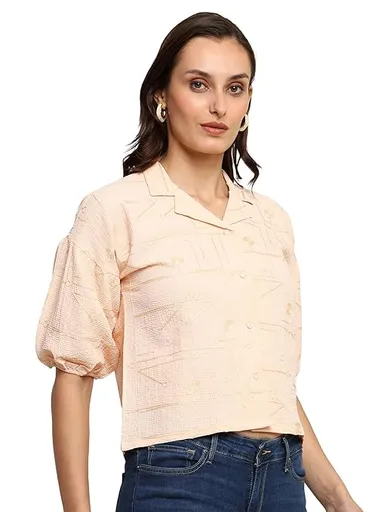 itshe Boho Print Oversized T-Shirt for Women Loose Fit Half Sleeve Round Neck Casual Graphic Cotton Tee Summer Streetwear Plus Size Trendy Ladies Top India Pink S thumbnail 2