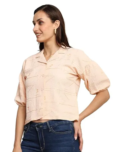 itshe Boho Print Oversized T-Shirt for Women Loose Fit Half Sleeve Round Neck Casual Graphic Cotton Tee Summer Streetwear Plus Size Trendy Ladies Top India Pink S thumbnail 3