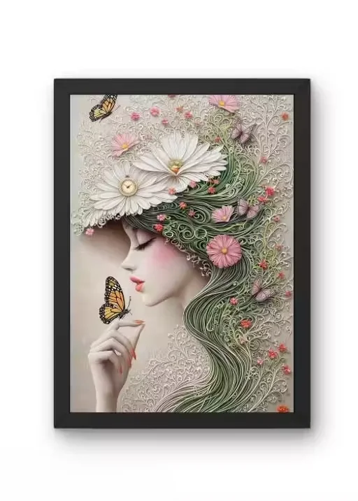 Wooden Photo Frame Wall Art A4 10x13 Inch Decorative Home Decor Frame Stylish Wall Hanging for Living Room Bedroom Office Gift Modern Wooden Picture Frame L3_07 image 1