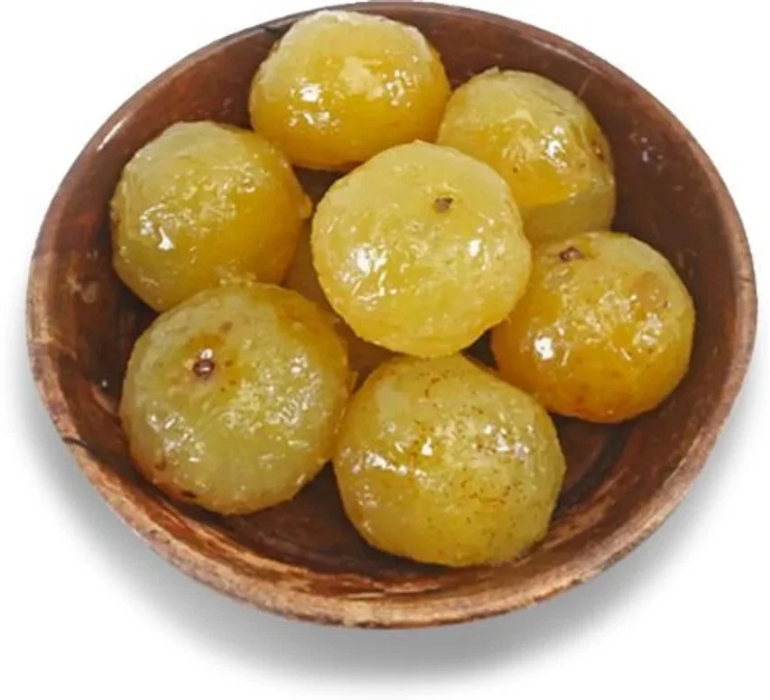 Pure Bamboo Baans and Amla Murabba 1 Kg Handcrafted Traditional Indian Ayurvedic Sweet Rich in Vitamin C Silica Natural Gooseberry Fruit Preserve 2 x 500 g Pack image 4