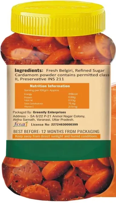 Amla and Bel Murabba Combo 1 Kg Homemade Ayurvedic Digestive Fruit Preserve Set of 2 x 500 g Traditional Indian Sweet Shuddh Natural Handcrafted Recipe thumbnail 5