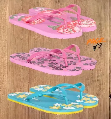 Digicros Pack of 3 Women Hawai Slippers Combo Set | Soft Comfortable Ladies Rubber Chappal for Daily Wear Bathroom Home Outdoor Casual Flip Flop Slippers for Women Multicolor 8 thumbnail 0