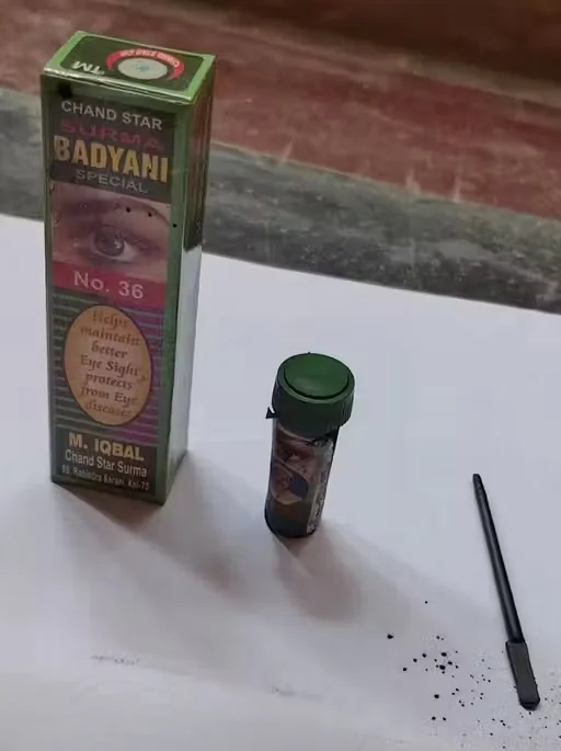 Chand Star Surma Badyani Special No.36 Traditional Herbal Kajal Eye Surma for Men & Women Long Lasting Smudge Resistant Cooling Eye Cosmetic Black Kohl Powder image 3