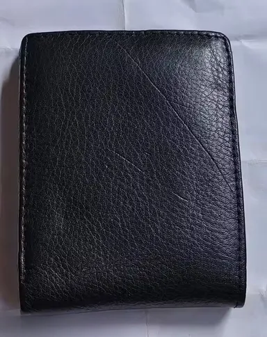 Genuine Leather 6 Card Holder Wallet for Men Slim RFID Blocking Bifold Pocket Wallet Premium Brown Black Leather Card Case Mini Money Wallet India thumbnail 1