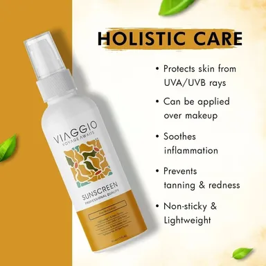 Viaggio Sunscreen SPF 50 PA+++ Face & Body Broad Spectrum UVA UVB Protection 50ml Lightweight Non Greasy Daily Sun Protection Cream for Men & Women Water Resistant Sunscreen for All Skin Types India thumbnail 2