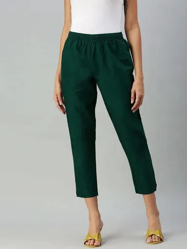 Women Knitted Palazzos High Waist Stretch Palazzo Pants for Women Soft Comfortable Wide Leg Lounge Trousers Casual Ethnic Daily Wear Bottoms for Girls Ladies Assorted XL thumbnail 2