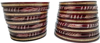 Handmade Resin Bridal Chuda Set for Women Traditional Punjabi Wedding Bangles Standard Free Size 2.4 thumbnail 0