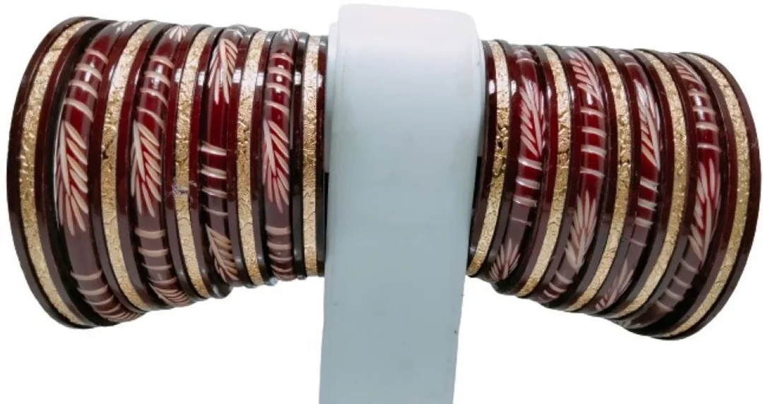 Handmade Resin Bridal Chuda Set for Women Traditional Punjabi Wedding Bangles Standard Free Size 2.8 image 3