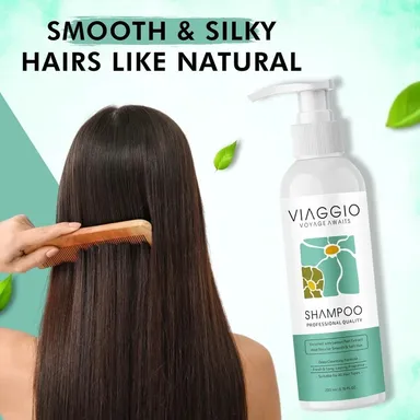 Viaggio Anti Dandruff Shampoo 200ml for Hair Fall Control Deep Conditioning Scalp Cleansing Shampoo for Men & Women with Anti Dandruff Formula for Dry Itchy Flaky Scalp Strengthening Hair Care Shampoo India Daily Use thumbnail 3