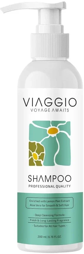 Viaggio Anti Dandruff Shampoo 200ml for Hair Fall Control Deep Conditioning Scalp Cleansing Shampoo for Men & Women with Anti Dandruff Formula for Dry Itchy Flaky Scalp Strengthening Hair Care Shampoo India Daily Use image 1