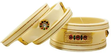 Handmadecraft Resin Bridal Chuda Bangles Set for Women & Girls | Traditional Ethnic Wedding Chura Set | Festive Jewellery Standard Free Size 2.4 thumbnail 0