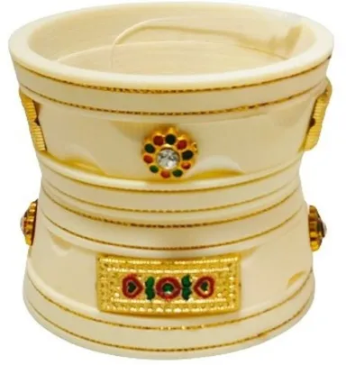 Handmadecraft Resin Bridal Chuda Bangles Set for Women & Girls | Traditional Ethnic Wedding Chura Set | Festive Jewellery Standard Free Size 2.6 thumbnail 3