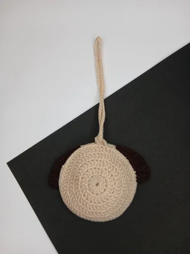 Handmade Crochet Panda Pouch Keychain for Coins AirPods Earbuds Cash Cute Bag Charm Multi Purpose Storage Mini Zip Pouch for Women Girls Kids thumbnail 1