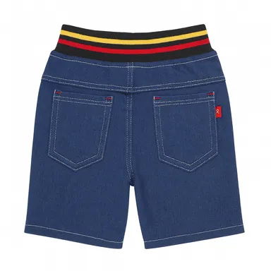 Boys Casual Shorts | Elastic Waist Cotton Blend Half Pant with Red Drawstring | Kids Daily Wear Shorts thumbnail 1