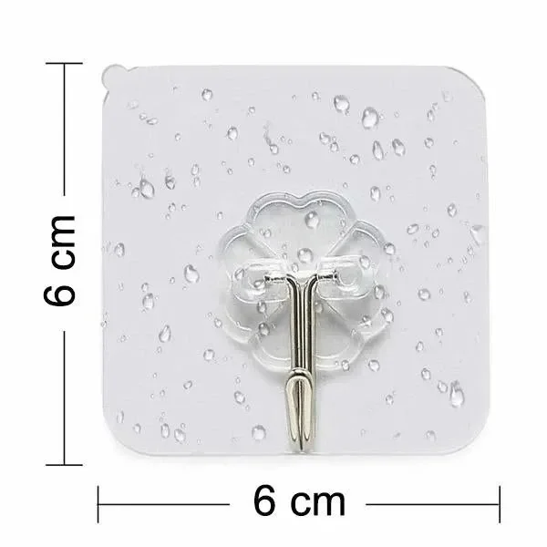 Multipurpose Strong Small Stainless Steel Adhesive Wall Hooks | Durable Silver Self-Adhesive Hook for Kitchen Bathroom Office Home| Heavy-Duty Weight Bearing, Easy Installation|1 Pc image 6