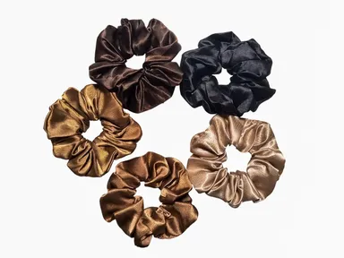 Premium Satin Hair Scrunchies for Women |Gentle Hair Bands, Soft Rubber Bands, Pack of 10, Smooth Anti-Breakage Hair Accessories for Ponytails, Braids, Daily Styling, Multi-Color thumbnail 2