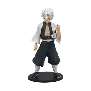 SOHOSAN Demon Slayer Sanemi Shinazugawa Anime Action Figure with Stand | 16 CM Kimetsu No Yaiba Collectible Statue for Home Office Desk Decoration & Anime Fans thumbnail 0