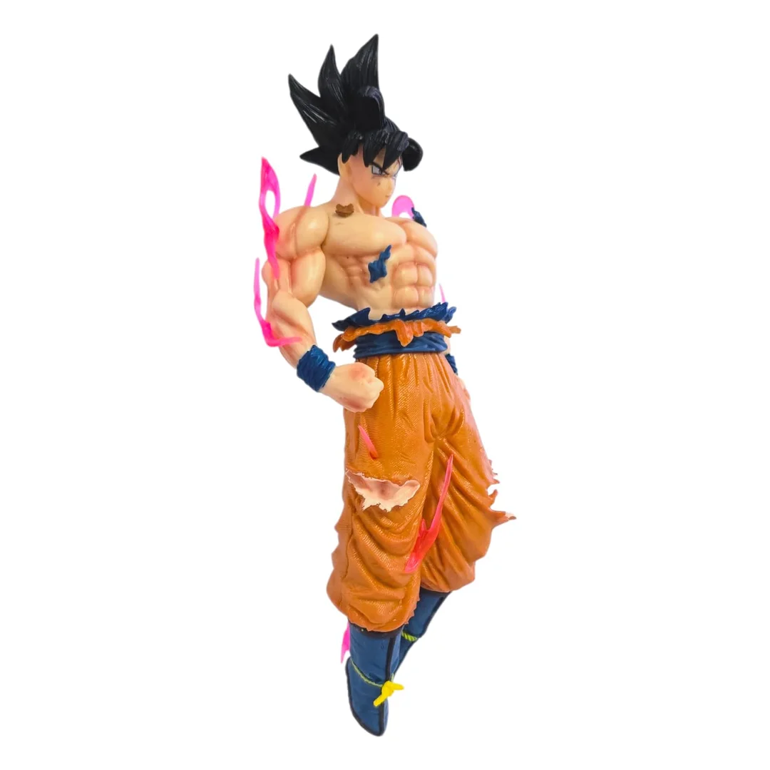 Dragon Ball Super Ultra Instinct Son Goku Premium Anime Action Figure Collectible Display Statue with Pink Energy Aura Effect, image 4