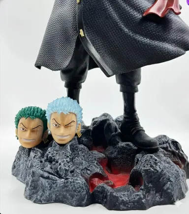 BAKA Roronoa Zoro Action Figure 28 CM One Piece Anime Collectible PVC ABS Resin Statue with Dual Head Sculpt for Home thumbnail 3