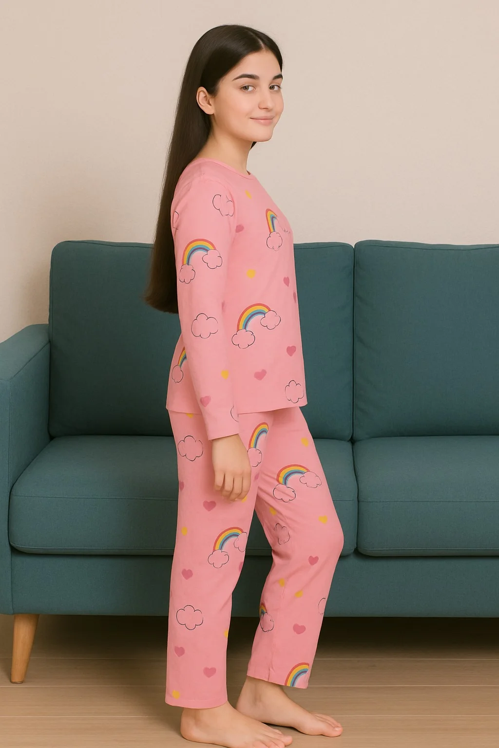 girls night wear-PINK-12 TO 13 YEARS image 2