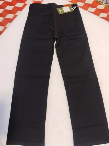 argo Jeans for Men & Women | Relaxed Fit Wide Leg Cargo Pants with Multi Utility Pockets | Casual Streetwear Fashion Denim Trousers for Daily Wear, Solid Black Straight 34 thumbnail 0