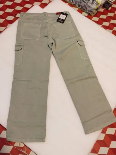 argo Jeans for Men & Women | Relaxed Fit Wide Leg Cargo Pants with Multi Utility Pockets | Casual Streetwear Fashion Denim Trousers for Daily Wear, Cotton Relaxed Fit Cargo Trousers 34 thumbnail 0