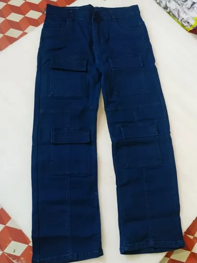 Dark Indigo Blue Regular Fit Stretchable Comfort Denim Jeans Dark Indigo Blue Regular Fit Stretchable Jean 34 thumbnail 0