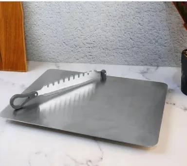 Cut N Chop Premium Stainless Steel Multipurpose Kitchen Herb & Vegetable Cutter with Integrated Chopping Board | Rustproof Heavy-Duty Salad Chopper for Coriander thumbnail 1