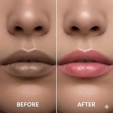 SOUMA Lip Balm for Dark Lips with Kojic Acid & Niacinamide SPF Lip Care for Lip Lightening Pigmentation Smoker Lips Dry Chapped Lips Melasma Treatment Balm for Women & Men thumbnail 4
