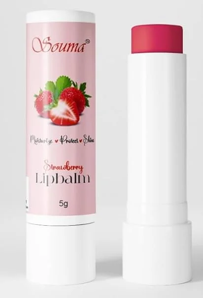 SOUMA Lip Balm for Dark Lips with Kojic Acid & Niacinamide SPF Lip Care for Lip Lightening Pigmentation Smoker Lips Dry Chapped Lips Melasma Treatment Balm for Women & Men image 1
