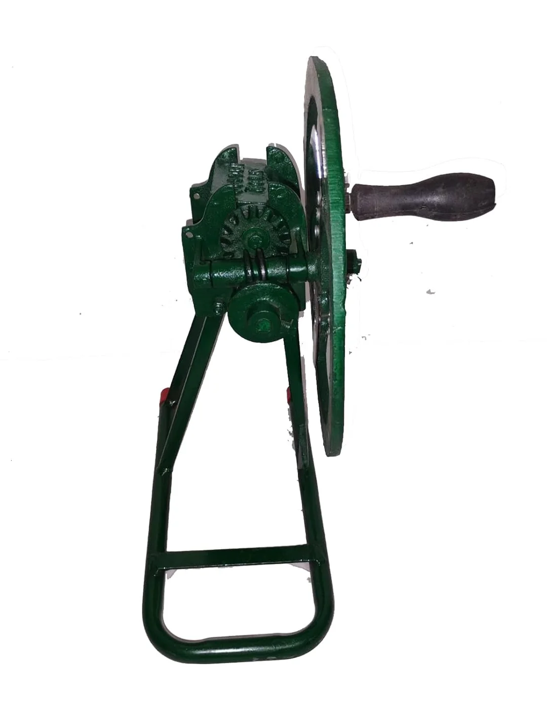 Multipurpose Cast Iron Saag Cutting Machine | Heavy Duty Vegetable & Bhaji Cutter for Home Kitchen Use | Green | 2 Blade Manual Cutter image 3