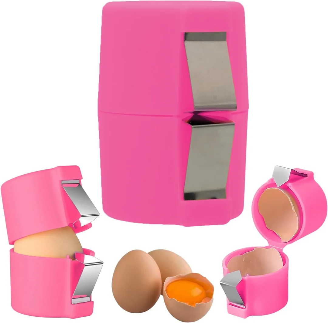 Egg Cracker & Egg Separator Tool | Manual Egg Opener for Kitchen | Easy Egg Yolk Separator Gadget image 3