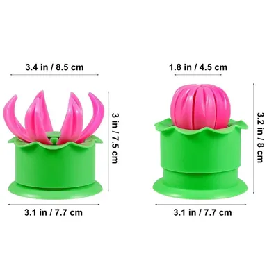  Momos Maker Lotus Shape Mold | Dumpling Press Tool | Plastic Steamed Bun Shaper for Momos, Modak & Dumplings thumbnail 3